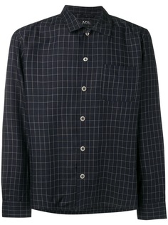 A.P.C. клетчатая рубашка