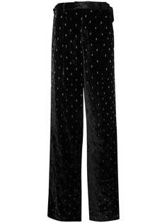 Attico декорирвоанные широкие брюки