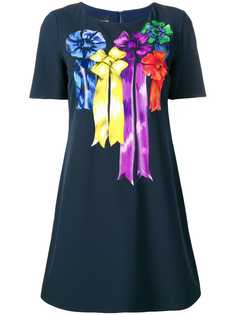 Moschino платье-футболка с цветочным лент