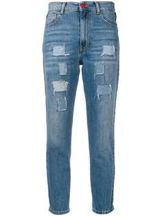 History Repeats укороченные джинсы с полосками по бокам