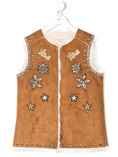 Pinko Kids жилет с отделкой