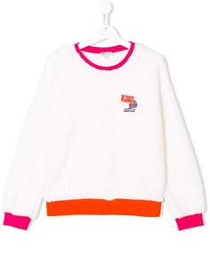 Kenzo Kids джемпер с контрастной нашивкой