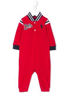 Ralph Lauren Kids ромпер с вышитым логотипом