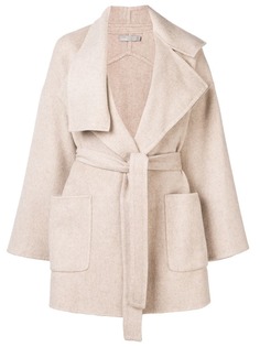 Vince короткое пальто с поясом