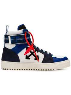 Off-White хайтопы в индустриальном стиле