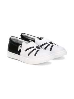 Karl Lagerfeld Kids кроссовки-слипон