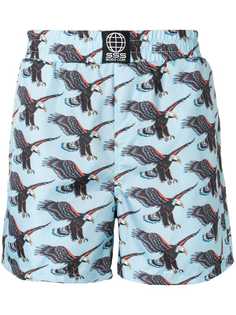 Sss World Corp пляжные шорты с принтом орла