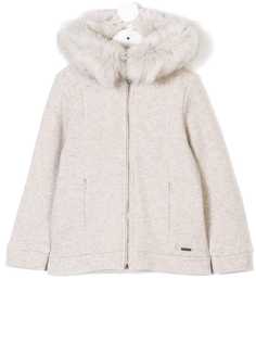 Woolrich Kids fur detail jacket