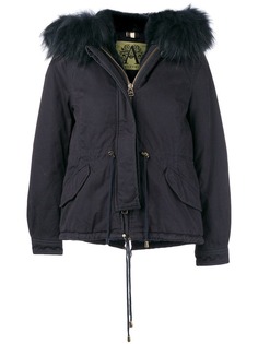 Alessandra Chamonix racoon and rabbit fur trim jacket