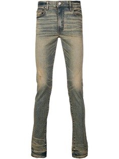Amiri джинсы скинни с выцветшим эффектом