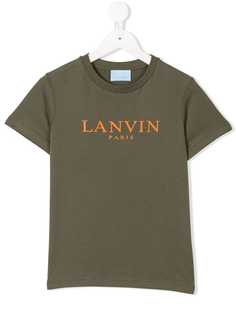 Lanvin Enfant футболка с принтом логотипа