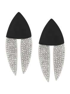 Saint Laurent массивные серьги геометрической формы