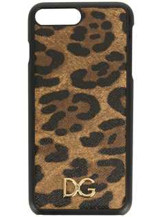 Dolce & Gabbana чехол для iPhone 7 Plus с леопардовым принтом