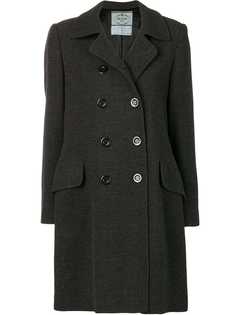 Prada Vintage пальто в елочку 1990-х
