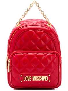 Love Moschino стеганый рюкзак с логотипом