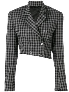 Seen клетчатый укороченный блейзер