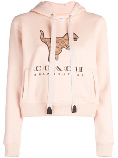 Coach толстовка Rexy с капюшоном и логотипом