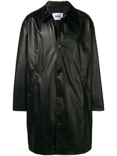 MSGM пальто средней длины в стиле оверсайз
