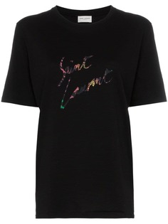 Saint Laurent футболка с логотипом