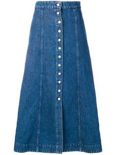 Acne Studios объемная джинсовая юбка