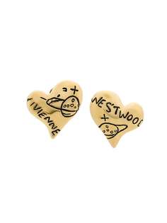 Vivienne Westwood серьги в виде сердца