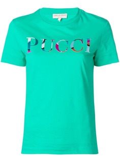 Emilio Pucci футболка с принтом логотипа