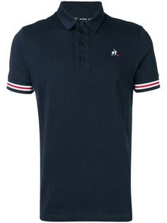 Le Coq Sportif рубашка-поло с полосатой отделкой