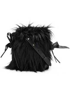Simone Rocha faux fur bucket bag