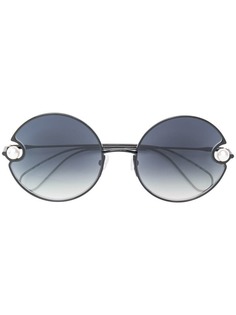 Christopher Kane Eyewear pearl embellished round sunglasses