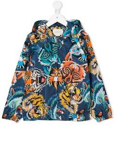 Gucci Kids куртка с капюшоном и изображением животных