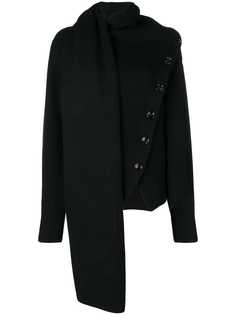 Joseph пальто-кардиган с деталью в виде шарфа