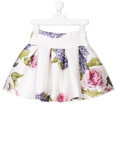 Monnalisa юбка с цветочным принтом