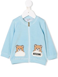 Moschino Kids толстовка с принтом медведя