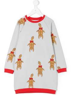 Mini Rodini платье-толстовка с принтом Turtle