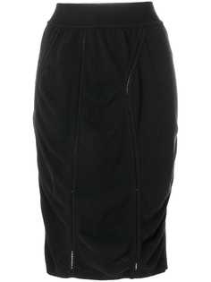 Alaïa Vintage короткая юбка-карандаш с драпировкой