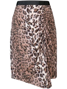 Joie юбка с леопардовым принтом и сборкой