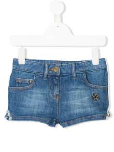 Zadig & Voltaire Kids джинсовые шорты с вышитой звездой
