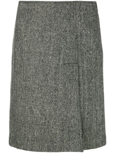 Moschino Vintage А-образная юбка с разрезом