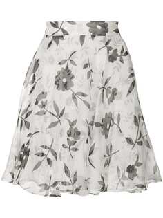 Versace Vintage расклешенная юбка с цветочным принтом