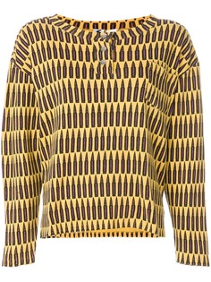 Stephen Sprouse Vintage блузка с принтом