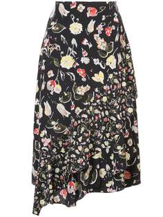 Jason Wu расклешенная юбка с цветочным принтом