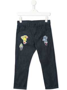 Kenzo Kids джинсы с заплатками