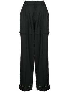 Kolor прямые брюки с контрастной строчкой