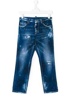 Dsquared2 Kids состаренные джинсы