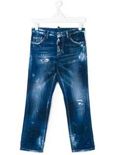 Dsquared2 Kids состаренные джинсы