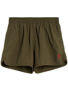 Ami Alexandre Mattiussi пляжные шорты с вышивкой Ami de Coeur