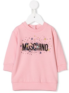 Moschino Kids толстовка с принтом логотипа