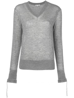 Helmut Lang пуловер с V-образной горловиной
