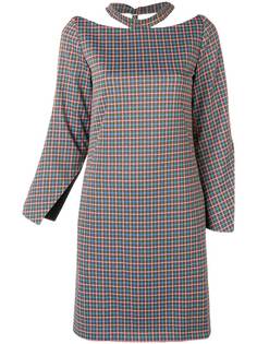 Aalto checked cut out dress