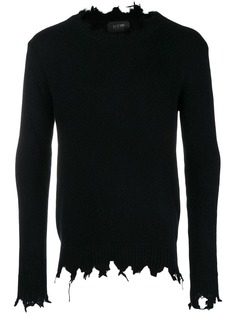 Overcome джемпер с эффектом потертости